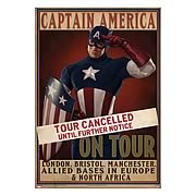 Captain America First Avenger Tour Cancelled Replica Poster